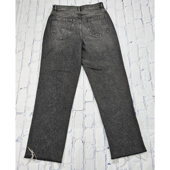 Pacsun Pants Gray Jeans High Rise Straight Frayed Hem Grunge Punk WOMENS SIZE 25 - Picture 9 of 12